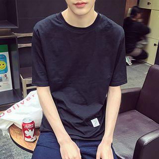 Letter Camouflage Short-sleeve T-shirt