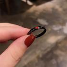 Headbeat Print Stainless Steel Ring