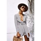 Striped Long Sleeve Playsuit