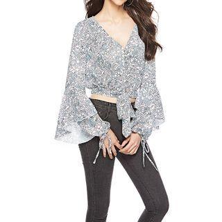 Printed Crop Blouse