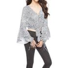 Printed Crop Blouse