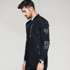Drawstring-waist Printed Jacket
