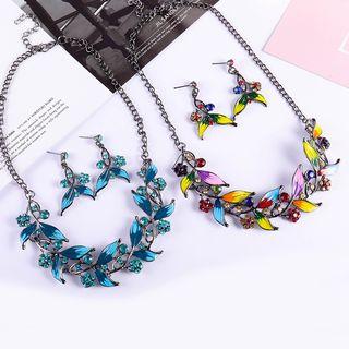 Set: Branches Dangle Earring + Pendant Necklace