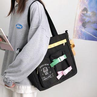 Cartoon Print Nylon Tote Bag