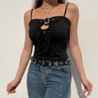 Buckled Drawstring Camisole Top