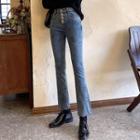 High-waist Slim Jeans