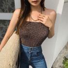 Two-way Padded Leopard Tube Top