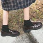 Faux Leather Tassel Loafers
