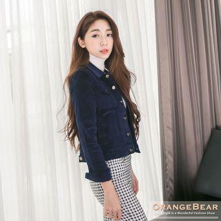 Classic Corduroy Buttoned Jacket