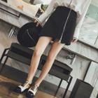 Zip Front Asymmetric A-line Skirt