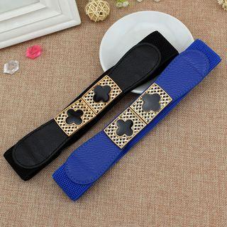 Four Leaf Clover Buckle Elastic Belt