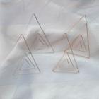 Geometric Triangular Hoop Earring