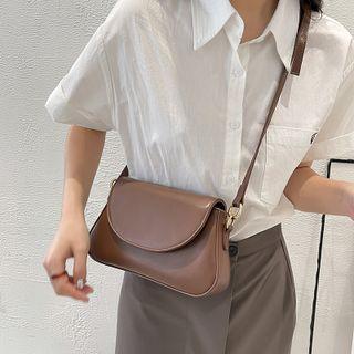 Mini Single Colour Flap Crossbody Bag