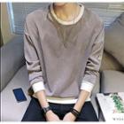 Cloud Embroidered Corduroy Pullover