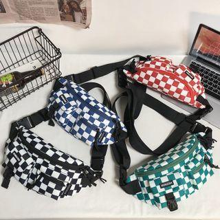 Checker Print Belt Bag