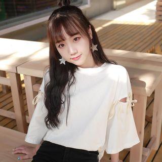 Tie Detail 3/4-sleeve Top