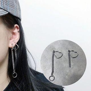 Stainless Steel Open Heart Dangle Earring (various Designs)