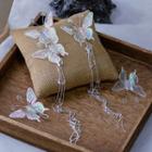 Set: Butterfly Headpiece Set Of 4 - White - One Size