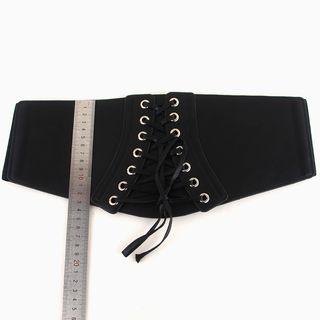 Faux-leather Corset Belt