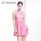 Sleeveless Pattern Dress