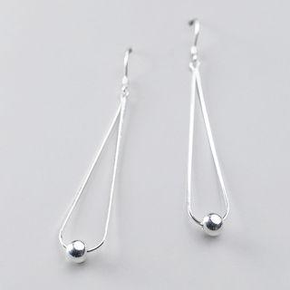 Bead Drop 925 Sterling Silver Earring 1 Pair - As Shown In Figure - One Size
