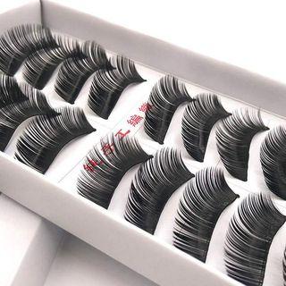 Set Of 10 Pairs: False Eyelash #198