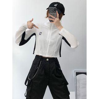 Colorblock Cropped Light Jacket