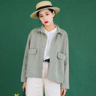 Pockets Buttoned Jacket