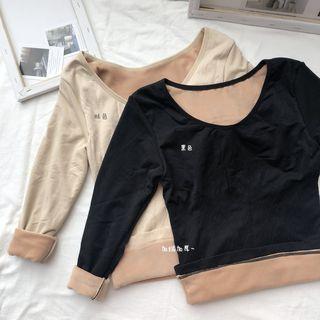 Fleece-lined Warm-up Long Sleeve Top