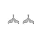 925 Sterling Silver Whale Tail Earring S925 Sterling Silver - As Shown In Figure - One Size