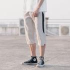 Colored Panel Cropped Pants