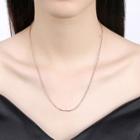 Fashion Simple Rose Plated Gold Water Wave Necklace Rose Gold - One Size