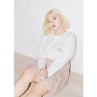Plus Size Friday Night Embroidered Long-sleeve T-shirt