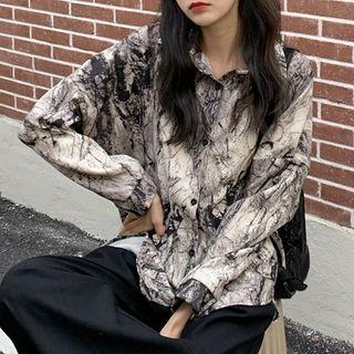 Print Shirt Tie Dye - Black & White - One Size