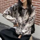 Print Shirt Tie Dye - Black & White - One Size