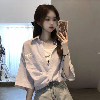 Short-sleeve Shirt / Camisole Top