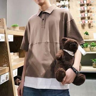 Mock Two Piece Polo Shirt