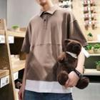 Mock Two Piece Polo Shirt