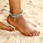 Sea Turtle Anklet Sea Turtle - Silver - One Size