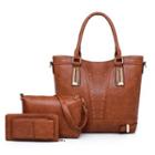 Set: Faux Leather Clutch + Crossbody Bag + Carryall Bag