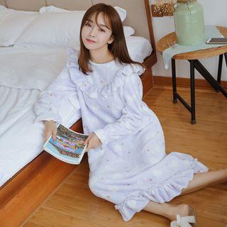 Ruffle Trim Sleep Dress