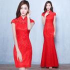 Cap Sleeve Cheongsam