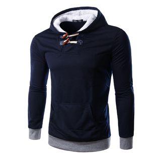 Toggle Accent Hooded Pullover
