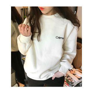 Embroidered Thick Sweatshirt