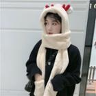 Antler Attached Scarf Hat