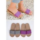 Stripe-pattern Slippers