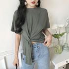 Knot Detail Short Sleeve T-shirt