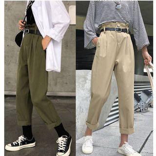 High-waist Cargo Pants