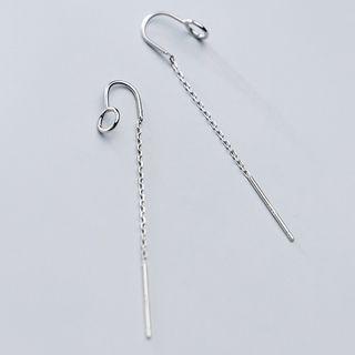 925 Sterling Silver Dangle Earring 1 Pair - As Shown In Figure - One Size