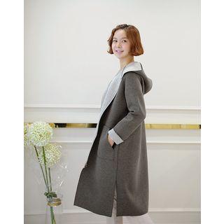 Hooded Neoprene Coat